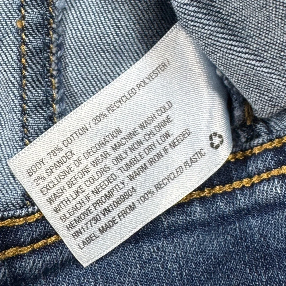 Genuine Kids OshKosh Blue Jean Denim Snap Front Jacket Size Girls 12 Months